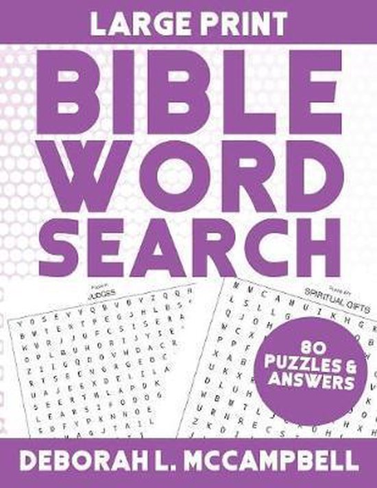 Large Print Bible Word Search: Bible Word Search For Adults and ...