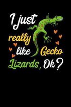 I Just Really Like Gecko Lizards, Ok?: Cute Gecko Lizard Notebook