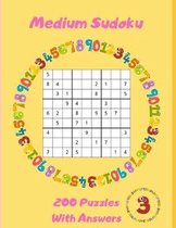 Medium Sudoku - 200 Puzzles With Answers: Large Print - Volume 3