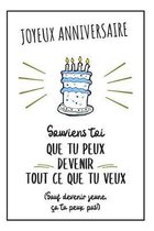 Bon Anniversaire Journal Pour Lui Carnet De Notes Humoristique Id E Cadeau D Bol Com
