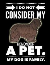 I Do Not Consider My Komondor A Pet.: My Dog Is Family.