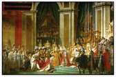 Inwijding van keizer Napoleon en kroning van keizerin Joséphine, Jacques-Louis David - Foto op Akoestisch paneel - 90 x 60 cm
