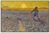 De zaaier, Vincent van Gogh - Foto op Akoestisch paneel - 90 x 60 cm