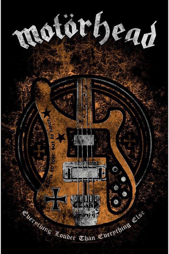 Motorhead - Lemmy's Bass Textiel Poster - Multicolours