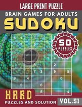 Hard Sudoku Large Print: sudoku hard to extreme - Hard SUDOKU Puzzle books for adults entertainment - Sudoku Maths Book for Adults & Seniors -