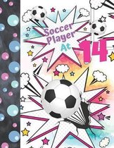Soccer Player At 14: Comic Strip Templates Blank Comic Book Soccer Workbook To Doodle & Draw In For Girls