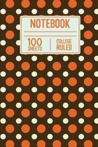 Notebook 100 Sheets College Ruled: 100 Page College Ruled Notebook For Note taking Or Doodling In Class