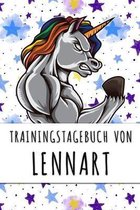 Trainingstagebuch von Lennart: Personalisierter Tagesplaner f�r dein Fitness- und Krafttraining im Fitnessstudio oder Zuhause