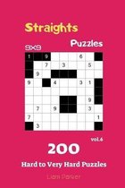 Straights Puzzles - 200 Hard to Very Hard Puzzles 9x9 vol.6