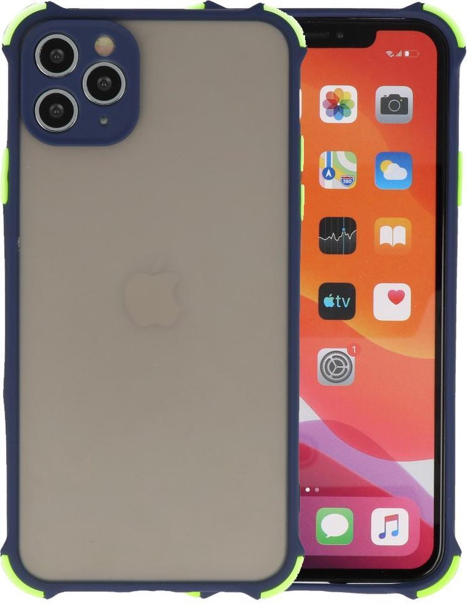 Bestcases Schokbestendig Hardcase Backcover iPhone 11 Pro Max - Blauw