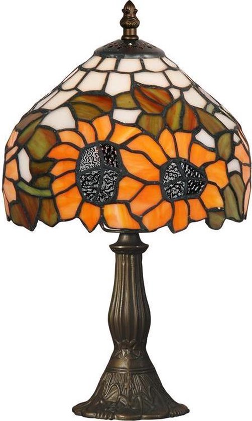 31 x 33 cm - Lampen - Tafellamp Tiffany Style - Glas in lood Design  tafellamp | bol.com