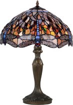 Tiffany Style Tafellamp - Lamp Art Nouveau - Glas in lood - 62 cm hoog