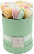 Flowerbox longlife rozen | GREEN | Medium | Bloemenbox | Longlasting roses MULTICOLOR | Rozen | Roses | Flowers