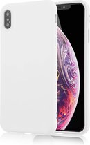 Apple iPhone X - XS Luxe Backcover - Wit - TPU Case - Siliconen Hoesje