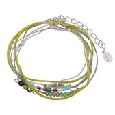 Armband Basic & Beads - Groen