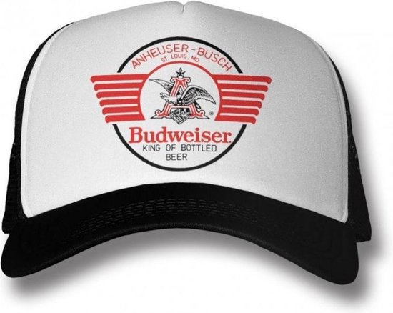 Budweiser Bear & Claw Trucker Cap Black-White