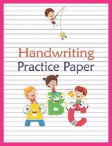 Handwriting Practice Paper: Abc Kids, Notebook With Dotted Lined Writing For Kindergarten To 3rd Grade Students (large 8.5 x 11 Inches - 100 Pages