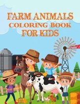 Farm animals coloring books for kids