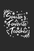 Christmas Santa's Fave Teacher Notebook