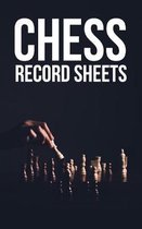 Chess Record Sheets: 110 sheets for score keeping - Minimalist Dark Photo Cover