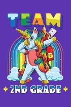 Team 2nd Grade: 150 Page Wide-Ruled Notebook for 2nd Grade Students