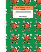 Wide Ruled Notebook Basketball Composition Book