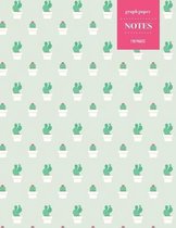 Graph Paper Notes 110 Pages: Cactus Notebook for Professionals and Students, Teachers, Architects, Scientists, Engineers, and Writers - Succulent L