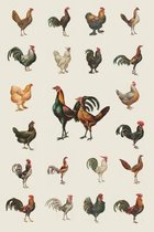 Chicken Paradise Field Journal Notebook, 100 pages/50 sheets, 4x6