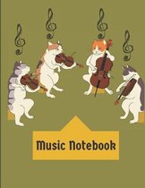 Music Notebook: Blank Composition Music and Manuscript Paper for Musicians and Songwriters