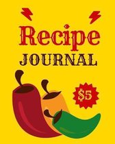 Recipe Journal: Recipe Keeper Meal Planning Journal - Kids - Recipe Log - Chop - Plan Your Meals - Food Budget - Large Batching Planne