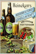 Wandbord - Heineken’s Bierbrauerei Amsterdam Rotterdam