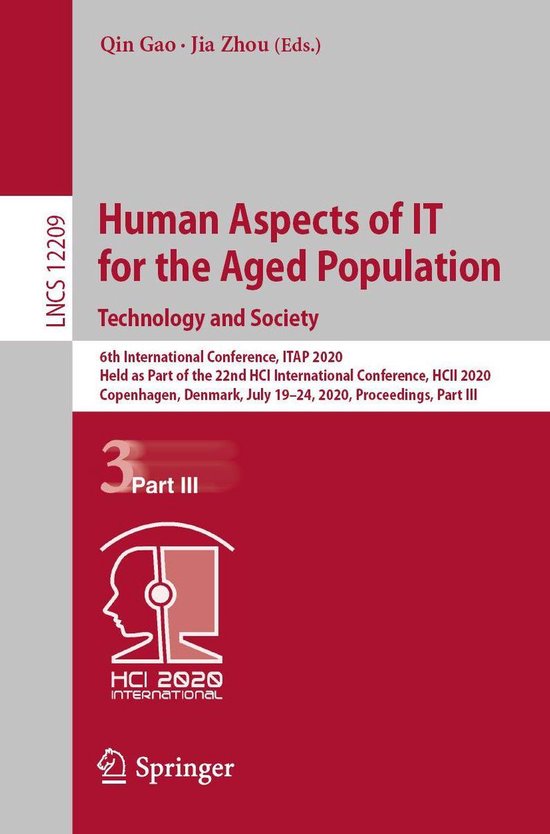Springer Nature Proceedings Computer Science 3 - Human Aspec ... - cover