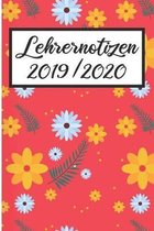 Lehrernotizen 2019 / 2020: Lehrerkalender 2019 2020 - Lehrerplaner A5, Lehrernotizen & Lehrernotizbuch f�r den Schulanfang