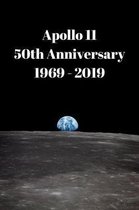 Apollo 11 50th Anniversary 1969 - 2019: View of Earth from the Moon photograph (6 x 9 Lined Notebook, 110 pages)