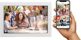 Denver Digitale Fotolijst Met Wifi & GRATIS APP - Fotokader 10.1 inch met FRAMEO software - IPS touchscreen van GLAS - 16GB Geheugen  - ANDROID & IOS - PFF1017 - Wit
