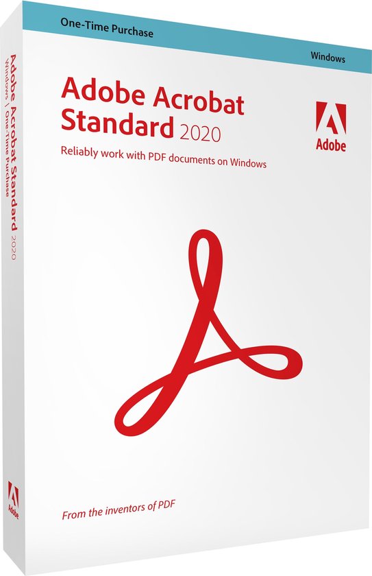 Adobe Acrobat 2020 Standard  - Nederlands / Engels / Frans - Windows download - Adobe