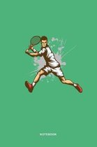 Tennis Sports Art Graphic Notebook: Tennis Sports Illustration Graphic Art Blank Pages for Tennis Lovers Notebook / Journal Gift (6 x 9 - 120 blank pa