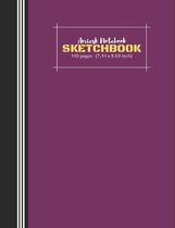 Amiesk Notebook - Sketch Book - 140 pages (7.44 x 9.69 inch)