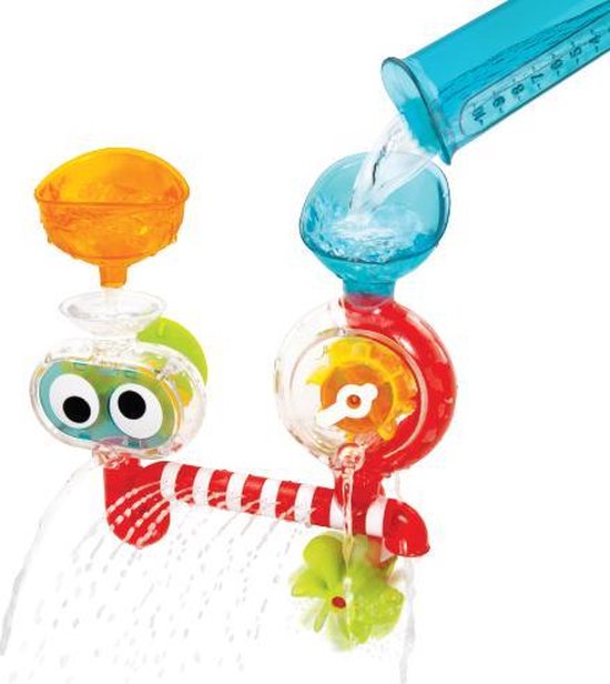 Yookidoo Badspeelgoed Draaien Spuiten Spetteren Water LabTransparant