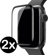 Screenprotector voor Apple Watch 4/5 Screenprotector Full Cover 44 mm - 2-PACK