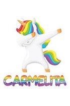 carmelita: carmelita 6x9 Journal Notebook Dabbing Unicorn Rainbow