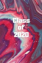 Class of 2020: Pink marble Senior year memory journal 120 pages