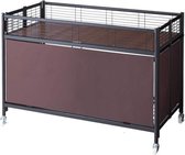 Opvouwbare Opberger Trolley (B120cm) - Kastanjebruin