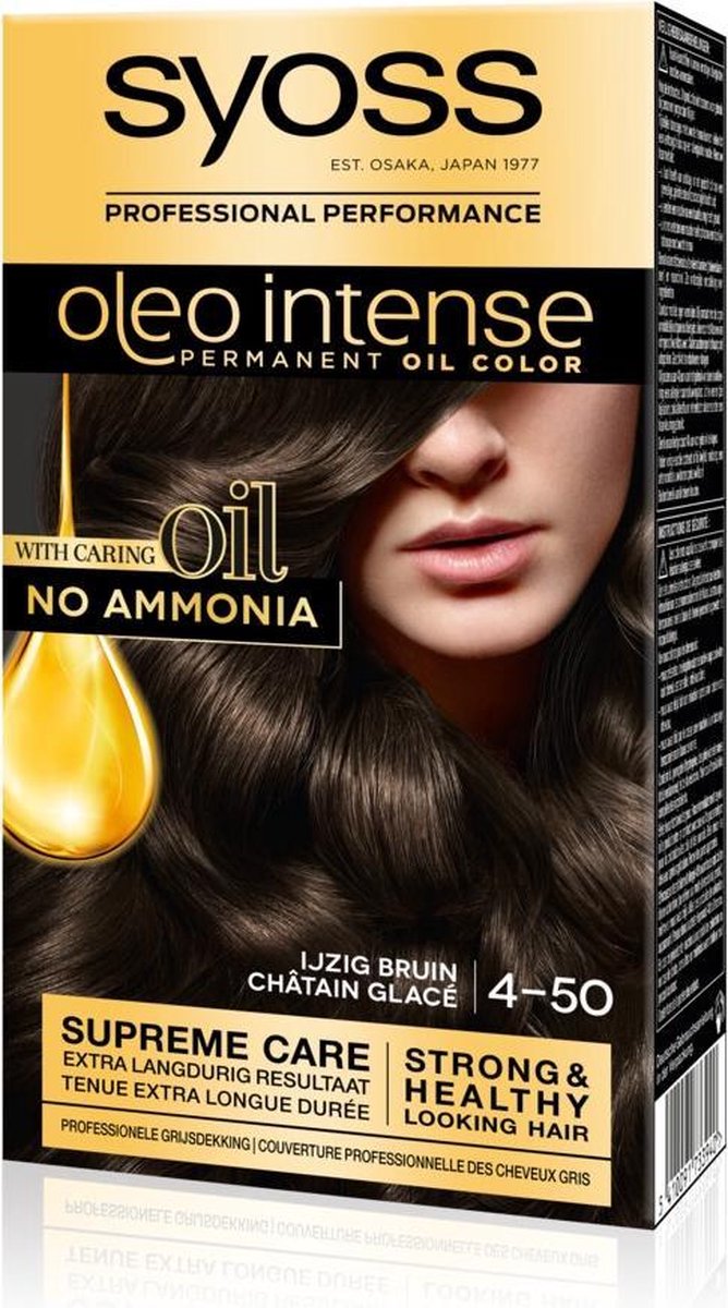 Kinderen vergeetachtig Aanbevolen SYOSS Color Oleo Intense 4-50 IJzig bruin Haarverf - 1 stuk | bol.com