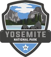 Signs-USA - Landmark YOSEMITE National Park - Wandbord - 28 x 31 cm