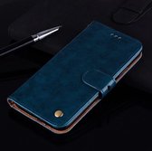 Huawei P20 Lite PU leren Bookcase | Hoogwaardig Leren Hoesje | Lederen Wallet Case | Kaarthouder | Portemonnee | Blauw