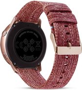 Smartwatch bandje - Geschikt voor Samsung Galaxy Watch 46mm, Samsung Galaxy Watch 3 45mm, Gear S3, Huawei Watch GT 2 46mm, Garmin Vivoactive 4, 22mm horlogebandje - Nylon stof - Fu
