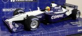 The 1:43 Diecast Modelcar of the Williams BMW FW23 #5 Keep your Distance of 2001. The driver was Ralf Schumacher. The manufacturer of the scalemodel is Minichamps.This model is only online available