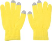 Drie vingers Touch scherm Winter warme Touch handschoenen  grootte: 21 * 13cm  voor iPhone  Galaxy  Huawei  Xiaomi  HTC  Sony  LG en andere Touch scherm Devices(Yellow)