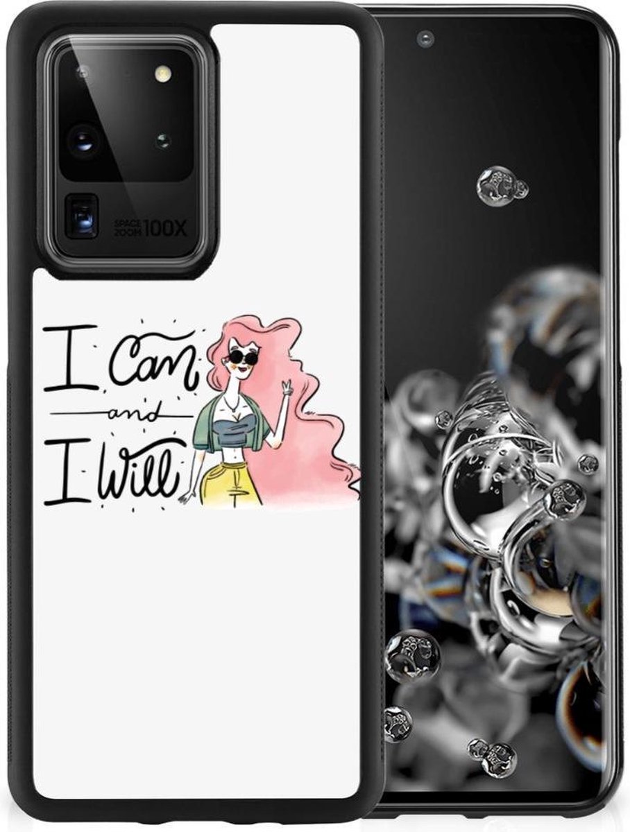 Back Cover voor Samsung Galaxy S20 Ultra Bumper Hoesje i Can